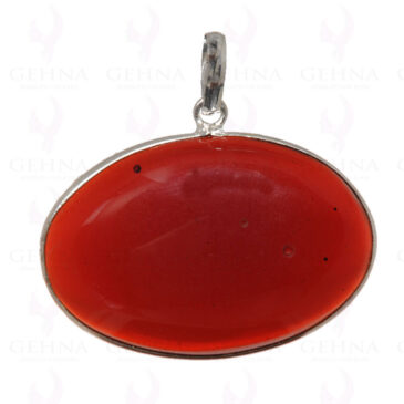 Carnelian Gemstone Pendant In .925 Silver Overlay GP2765