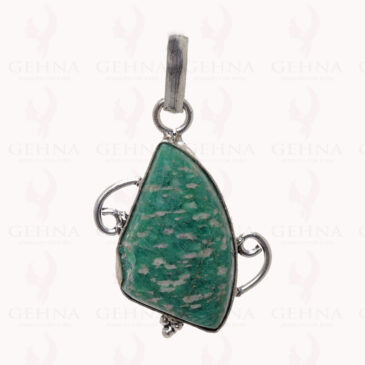 Amazonite Gemstone Pendant In .925 Silver Overlay GP2779