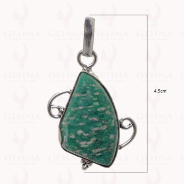 Amazonite Gemstone Pendant In .925 Silver Overlay GP2779