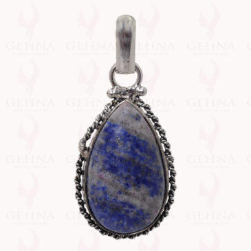 Lapis Lazuli Gemstone Pendant In .925 Sterling Silver Overlay Metal GP2783