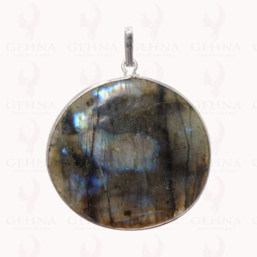 Labradorite Gemstone Pendant In .925 Sterling Silver Overlay Metal GP2787