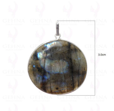 Labradorite Gemstone Pendant In .925 Sterling Silver Overlay Metal GP2787