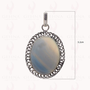 Moonstone Gemstone Pendant In .925 Sterling Silver Overlay Metal GP2788