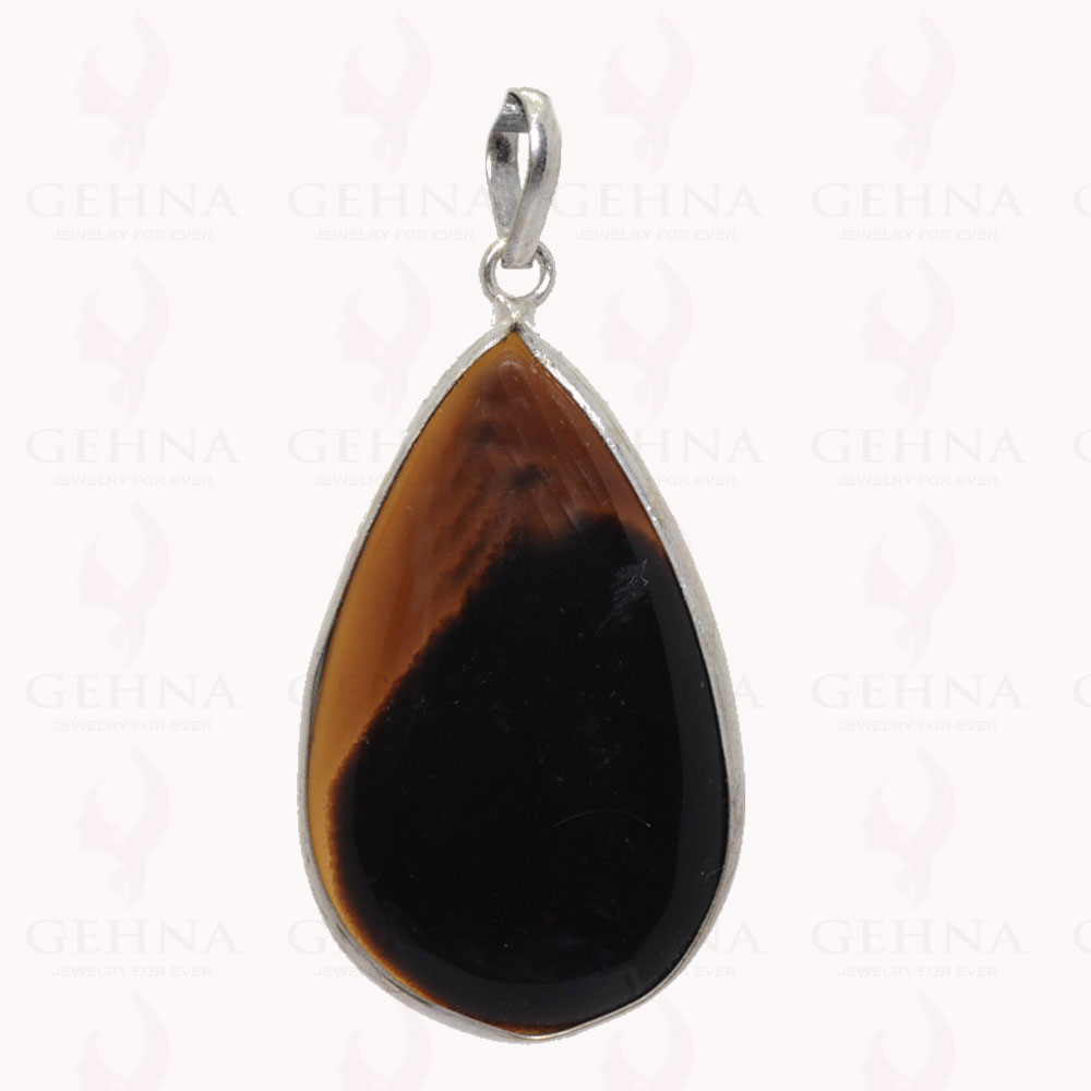 Jasper Gemstone Pendant In .925 Sterling Silver Overlay Metal GP2789