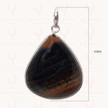 Brecciated Jasper Pendant In .925 Sterling Silver Overlay Metal GP2791