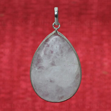 Rock-Crystal Gemstone Pendant In .925 Sterling Silver Overlay Metal GP2792