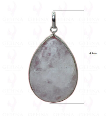 Rock-Crystal Gemstone Pendant In .925 Sterling Silver Overlay Metal GP2792