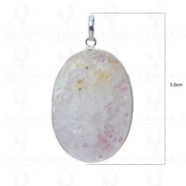 Rainbow Moonstone Pendant In .925 Sterling Silver Overlay Metal GP2807