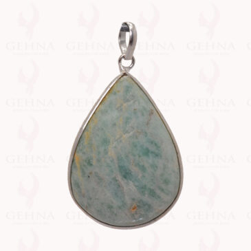Green Aventurine Gemstone Pendant In .925 Sterling Silver Overlay Metal GP2810