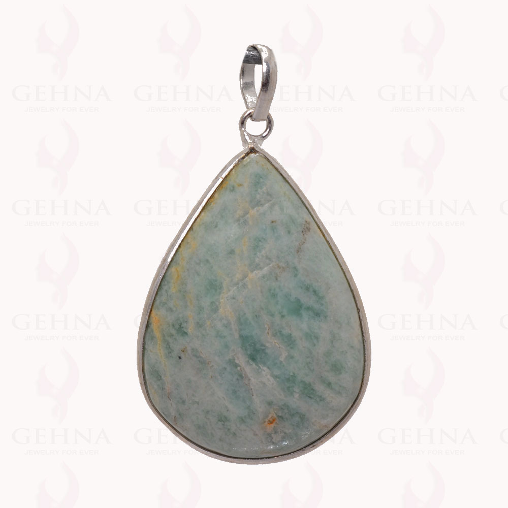 Green Aventurine Gemstone Pendant In .925 Sterling Silver Overlay Metal GP2810