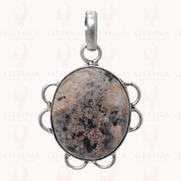 Spider Web Agate Gemstone Pendant In .925 Sterling Silver Overlay Metal GP2818