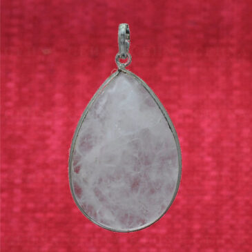 Rainbow Moonstone Pendant In .925 Sterling Silver Overlay Metal GP2821