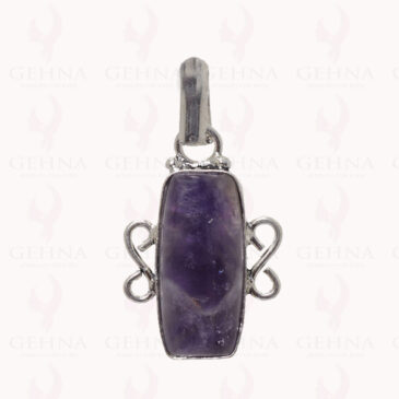 Amethyst Gemstone Pendant In .925 Sterling Silver Overlay Metal GP2826