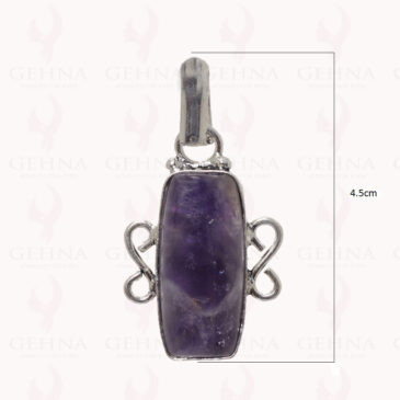Amethyst Gemstone Pendant In .925 Sterling Silver Overlay Metal GP2826