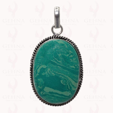 Turquois Gemstone Pendant In .925 Sterling Silver Overlay Metal GP2837