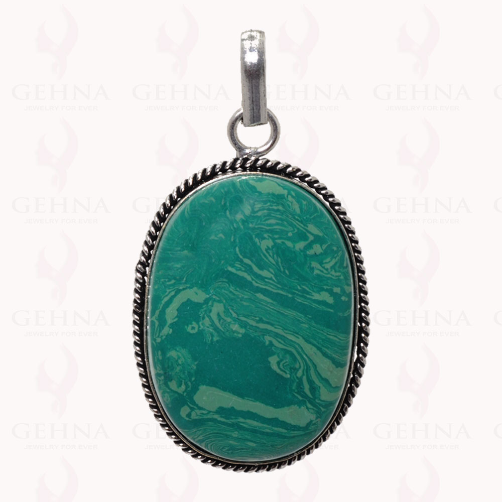 Turquois Gemstone Pendant In .925 Sterling Silver Overlay Metal GP2837