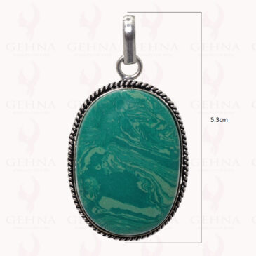 Turquois Gemstone Pendant In .925 Sterling Silver Overlay Metal GP2837