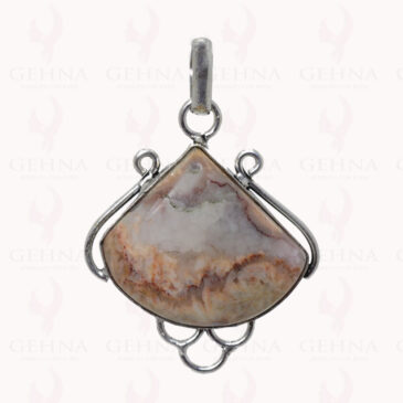 Jasper Gemstone Pendant In .925 Sterling Silver Overlay Metal GP2839