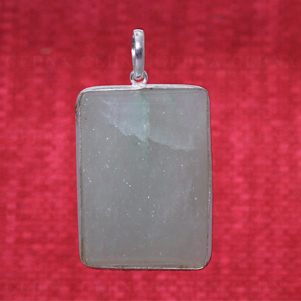 Green Aventurine Gemstone Pendant In .925 Sterling Silver Overlay Metal GP2849