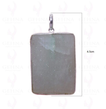 Green Aventurine Gemstone Pendant In .925 Sterling Silver Overlay Metal GP2849