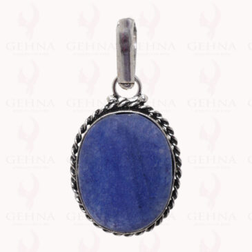Sodalite Gemstone Pendant In .925 Sterling Silver Overlay Metal GP2853