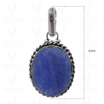 Sodalite Gemstone Pendant In .925 Sterling Silver Overlay Metal GP2853