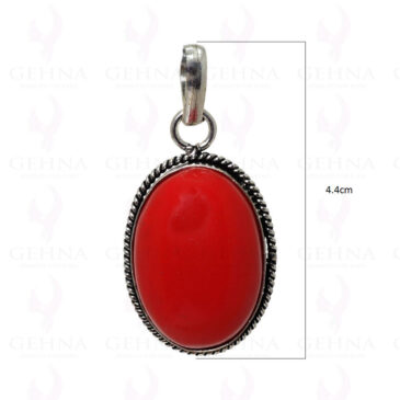 Red Jasper Gemstone Pendant In .925 Sterling Silver Overlay Metal GP2865