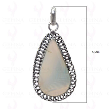 Moon Stone Gemstone Pendant In .925 Sterling Silver Overlay Metal GP2883