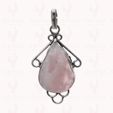 Rose Quartz’S Gemstone Pendant In .925 Sterling Silver Overlay Metal GP2888