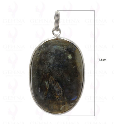 Labradorite Gemstone Pendant In .925 Sterling Silver Overlay Metal GP2894
