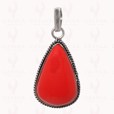 Red Jasper Gemstone Pendant In .925 Sterling Silver Overlay Metal GP2899