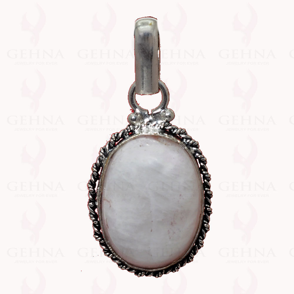 Rhodochrosite Gemstone Pendant In .925 Sterling Silver Overlay Metal GP2902