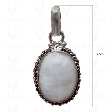 Rhodochrosite Gemstone Pendant In .925 Sterling Silver Overlay Metal GP2902