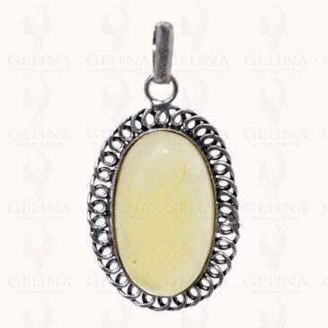 Lemon Topaz Gemstone Pendant In .925 Sterling Silver Overlay Metal GP2903