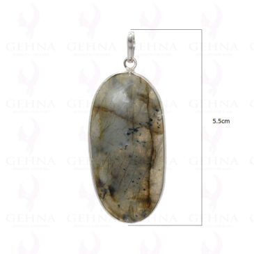 Labradorite Gemstone Pendant In .925 Sterling Silver Overlay Metal GP2906