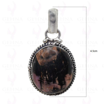 Onyx Gemstone Pendant In .925 Sterling Silver Overlay Metal GP2908