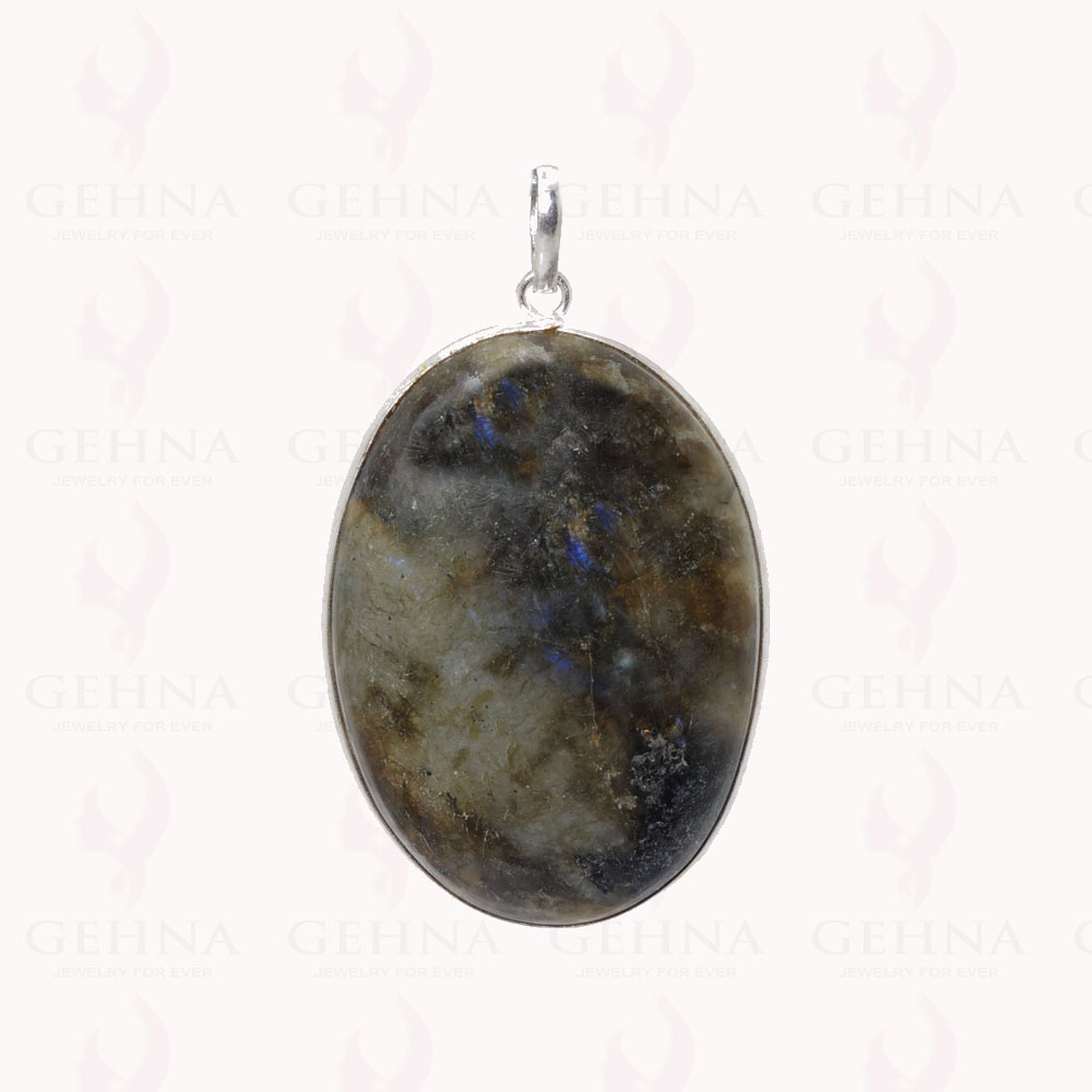 Labradorite Gemstone Pendant In .925 Sterling Silver Overlay Metal GP2914