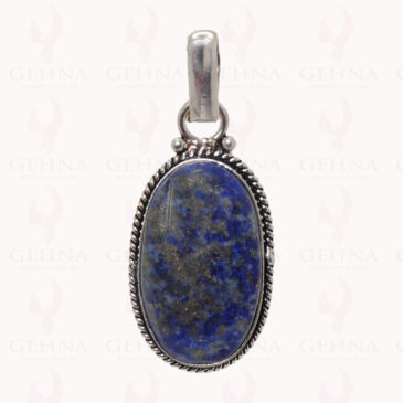 Lapis Lazuli Gemstone Pendant In .925 Sterling Silver Overlay Metal GP2931