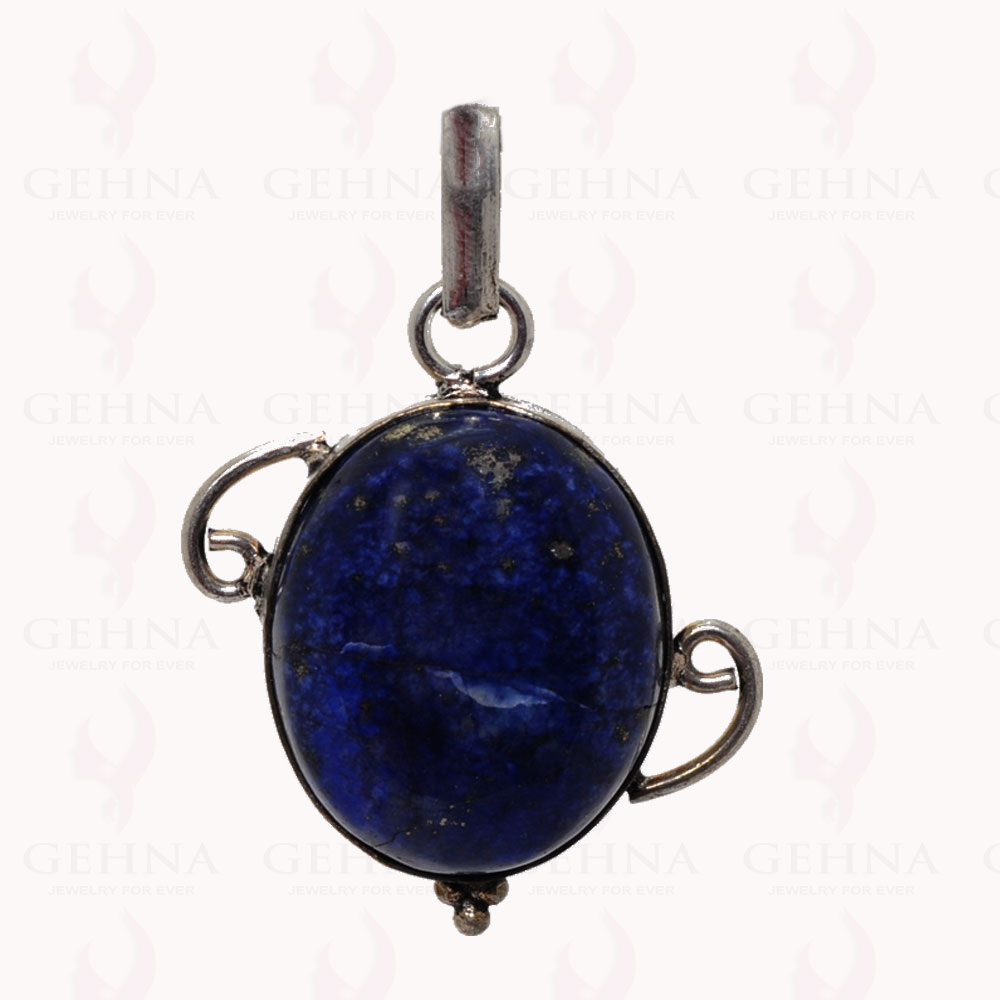 Lapis Lazuli Gemstone Pendant In .925 Sterling Silver Overlay Metal GP2955