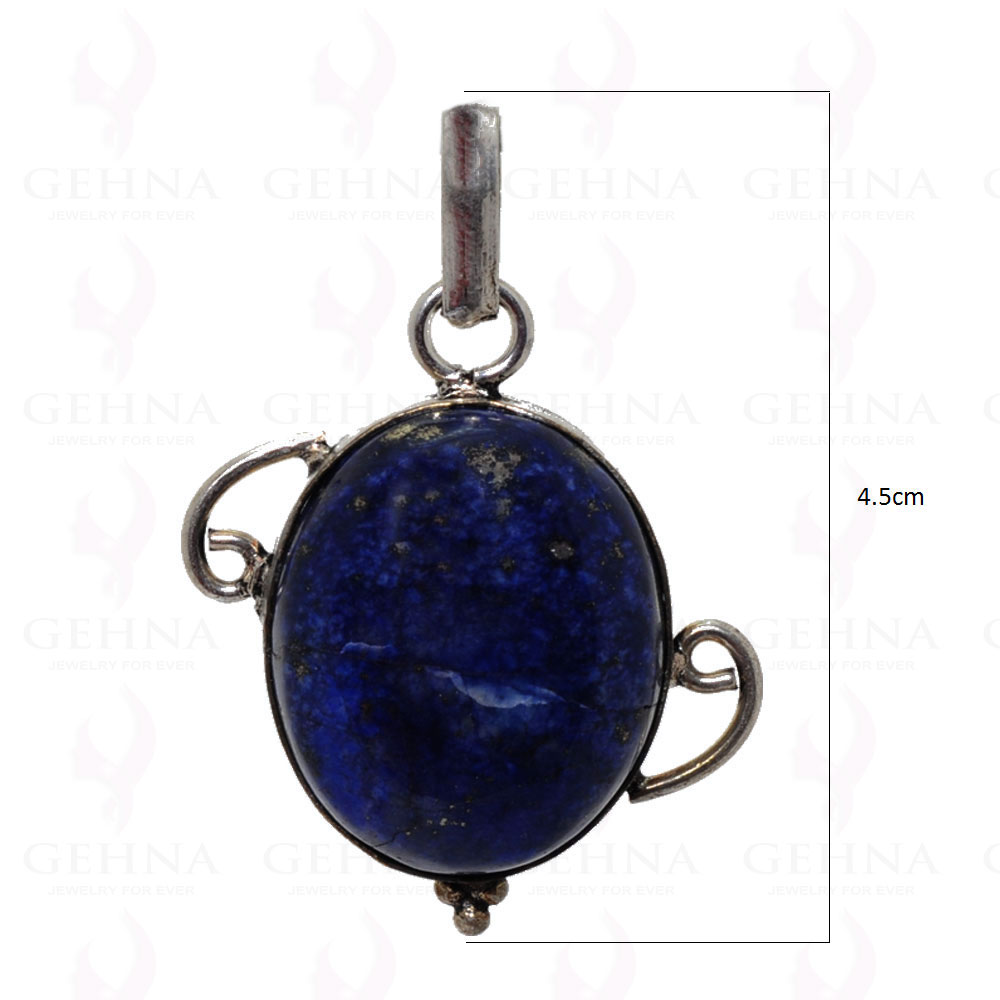 Lapis Lazuli Gemstone Pendant In .925 Sterling Silver Overlay Metal GP2955