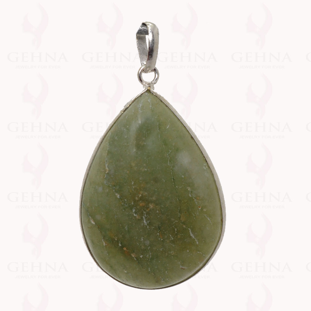 Aquamarine Gemstone Pendant In .925 Sterling Silver Overlay Metal GP2956