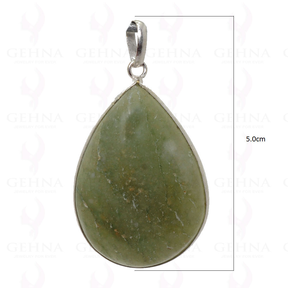 Aquamarine Gemstone Pendant In .925 Sterling Silver Overlay Metal GP2956
