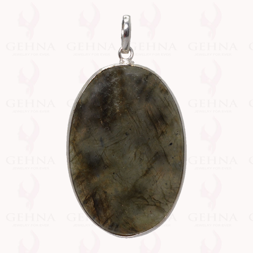 Labradorite Gemstone Pendant In .925 Sterling Silver Overlay Metal GP2958