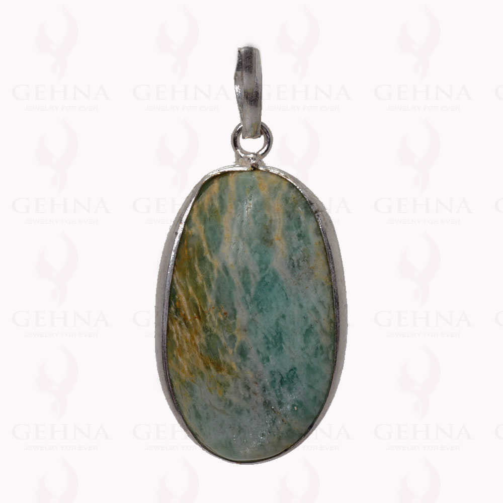 Larimar Gemstone Pendant In .925 Sterling Silver Overlay Metal GP2999