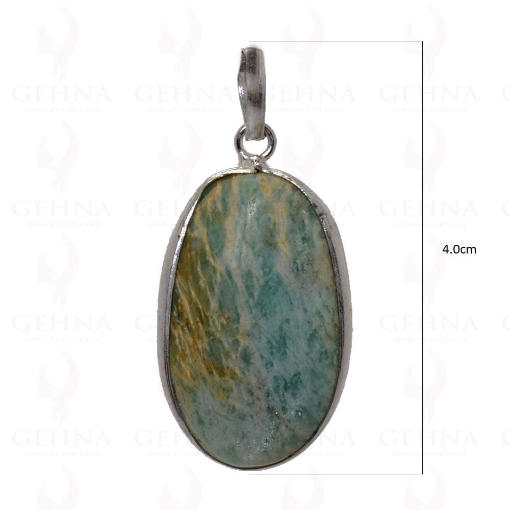 Larimar Gemstone Pendant In .925 Sterling Silver Overlay Metal GP2999