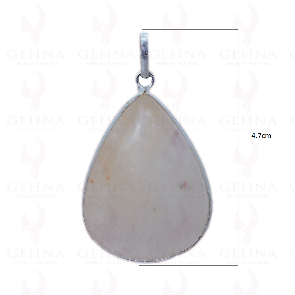 Aquamarine Gemstone Pendant In .925 Sterling Silver Overlay Metal GP3026