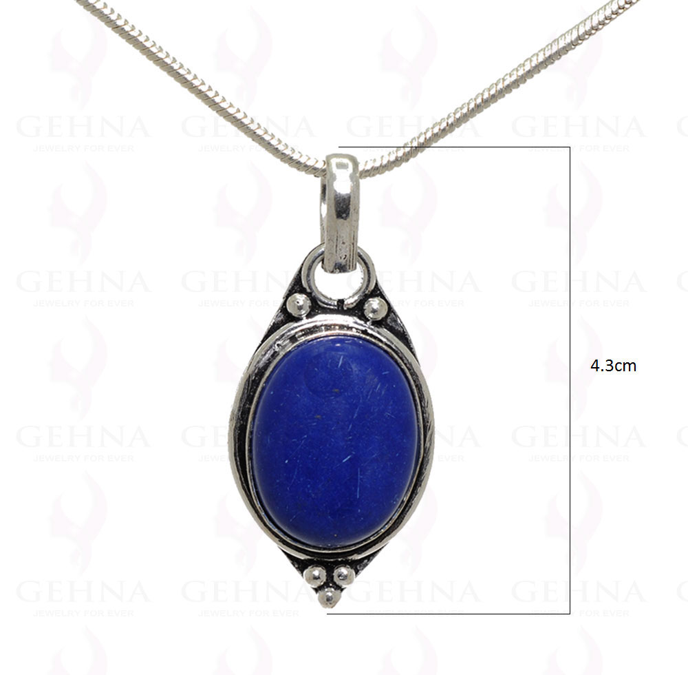 Sodalite Gemstone Pendant Set In .925 Sterling Silver Overlay Metal GP3258