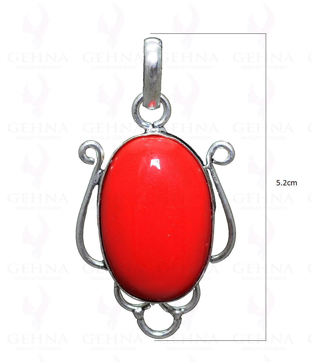Red Jasper Gemstone Pendant In.925 Sterling Overlay Silver GP3307