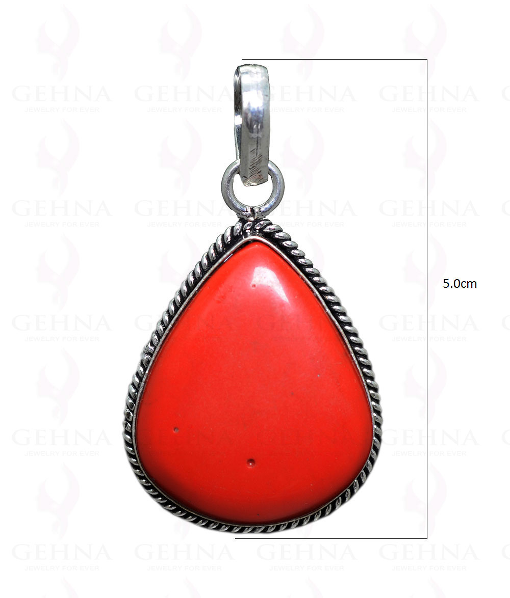 Red Jasper Gemstone Pendant In.925 Sterling Overlay Silver GP3314
