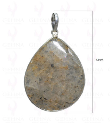 Crystal Gemstone Pendant In.925 Sterling Overlay Silver GP3326